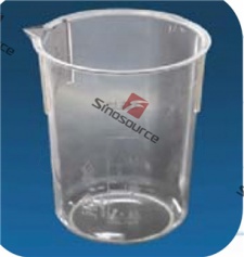 Beakers (PMP) Low form, graduated with spout. Made of PMP(TMX)